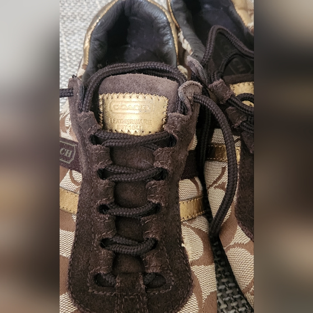 Coach Designer Patterned Sneakers - image 6